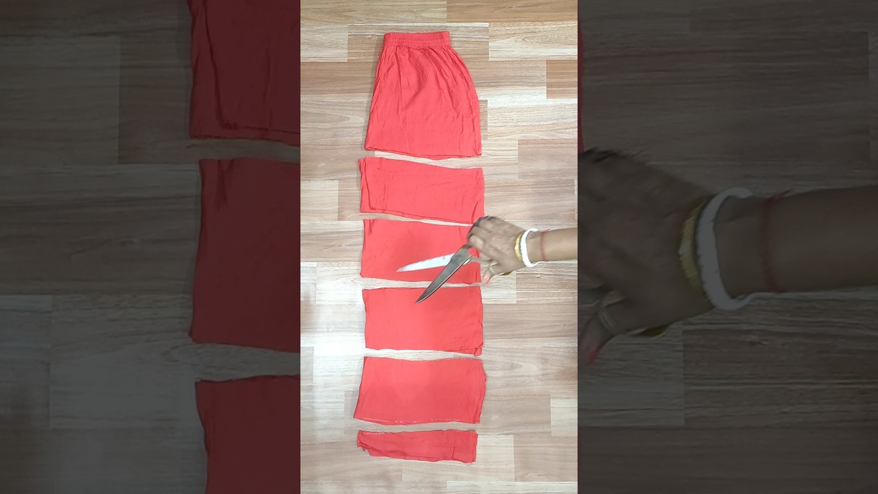 Amazing plazo pant transformation idea || Reuse idea of old plazo pant #shorts #plazopantcutting