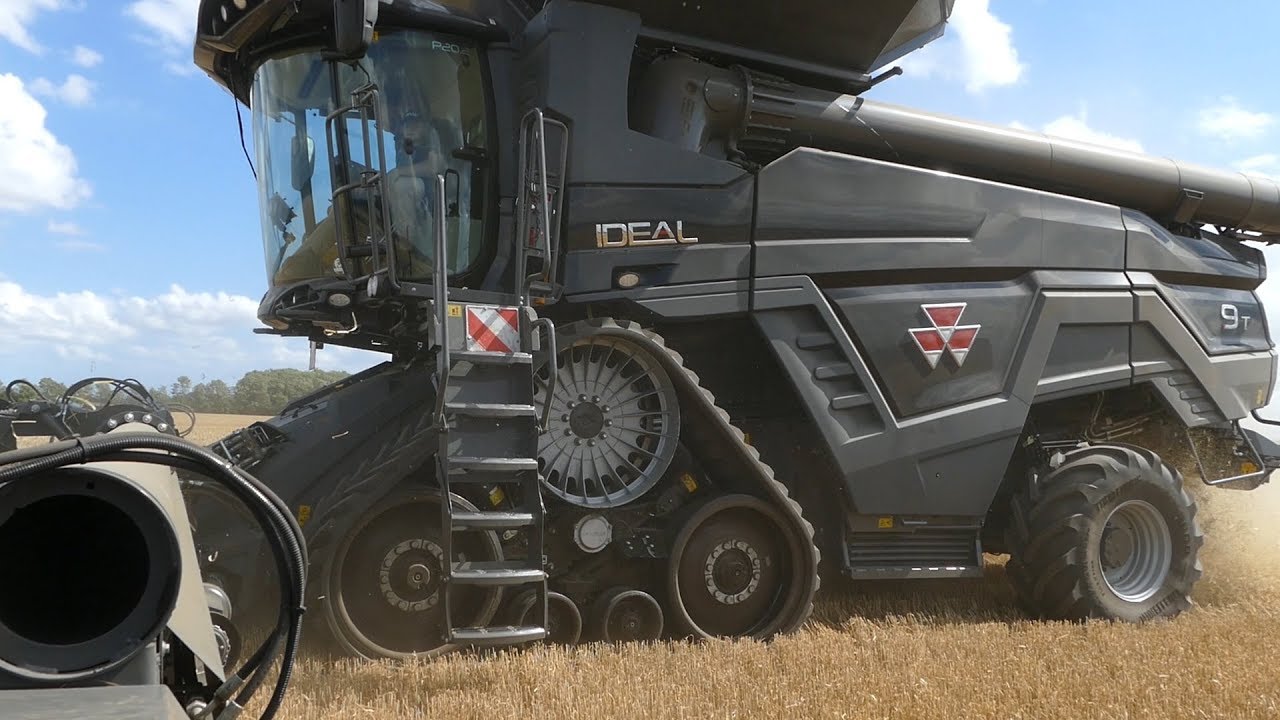 Massey Ferguson IDEAL 9T - Harvesting Barley | Fendt IDEAL | MF 8740S | DK Agri | Black Beast