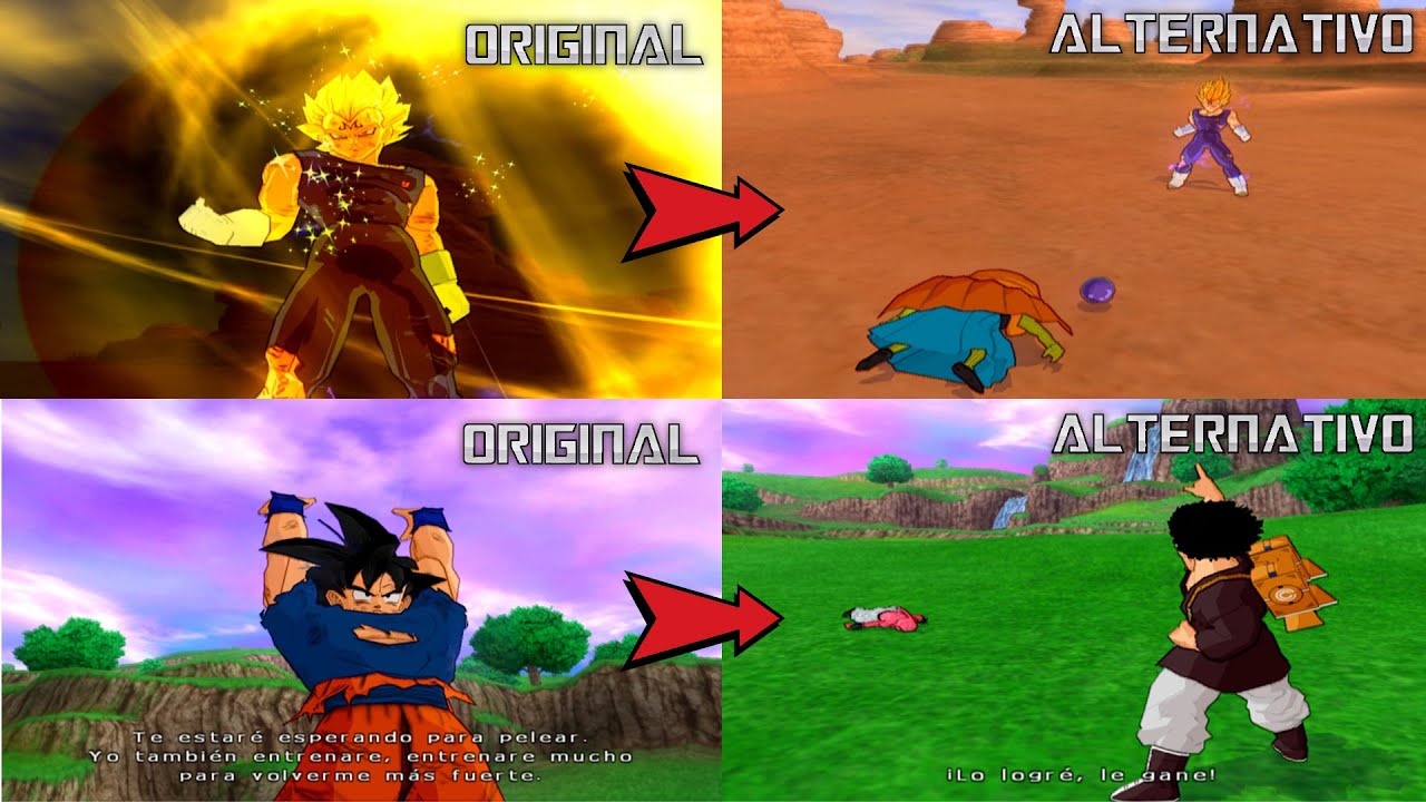 Finales ORIGINALES y ALTERNATIVOS PARTE 4 | DBZ Budokai Tenkaichi 3