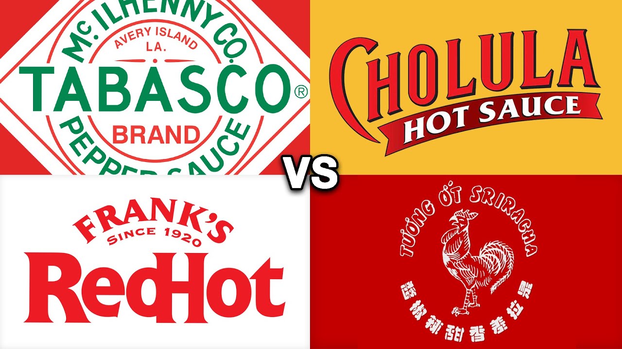 Tabasco против Cholula против Frank's RedHot против Sriracha