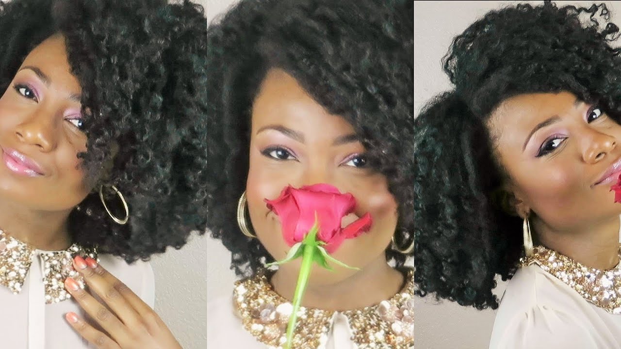 Voluminous Curls on Natural Hair | Hanging Bantu Knot-Out Tutorial