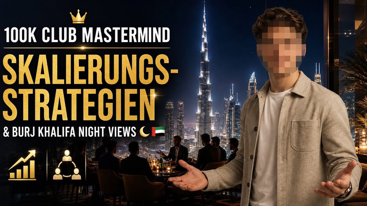 100K Club Mastermind mit Thaddeus Koroma, Skalierungs-Strategien & Burj Khalifa Night Views🌙🇦🇪