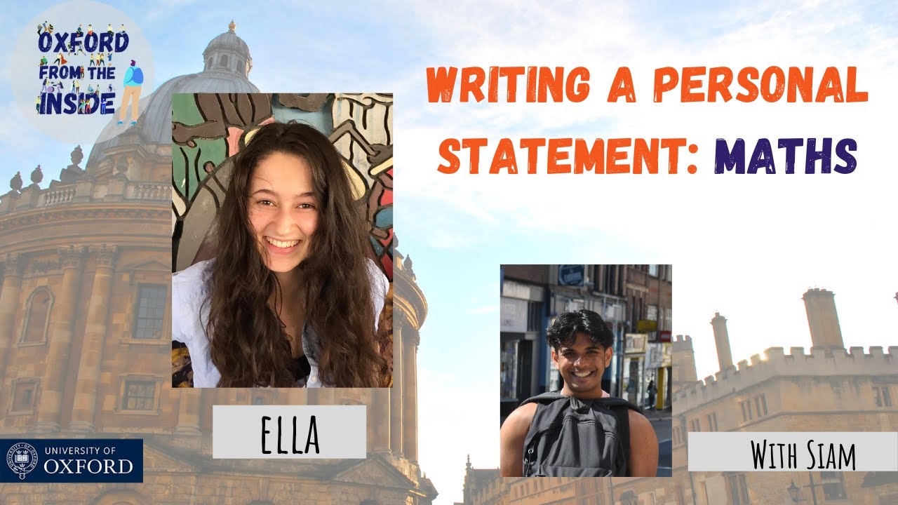 Oxford from the Inside # 120: Writing a Personal Statement: Maths