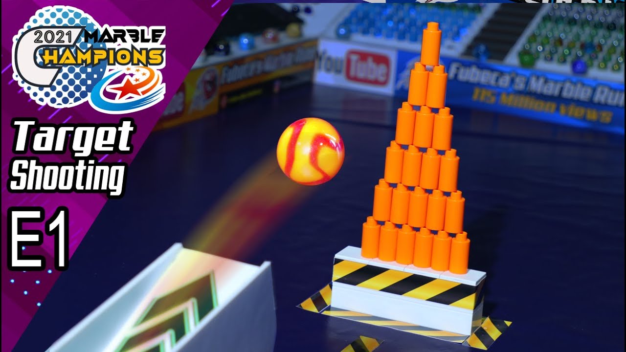 Marble Champions ┆ E1 Target Shooting ┆ by Fubeca's Marble Runs