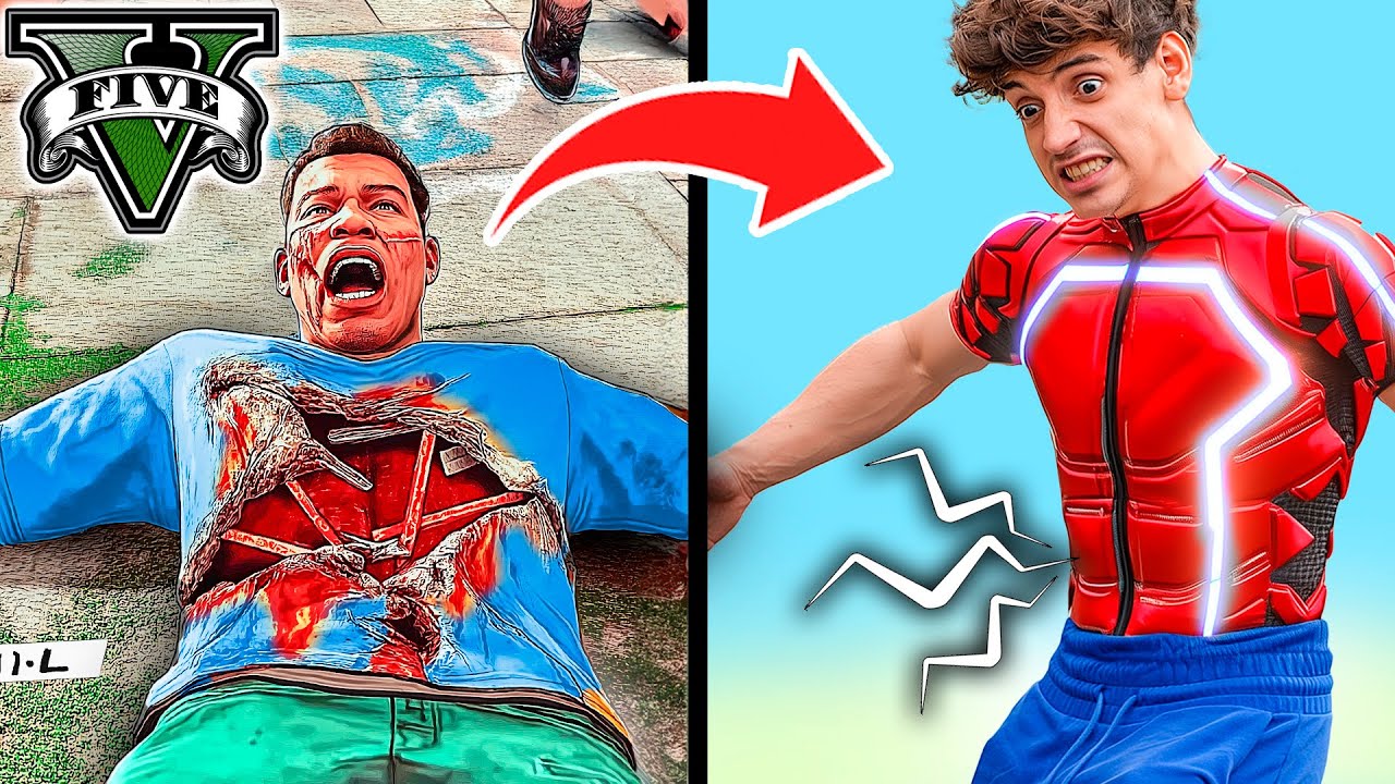 🩸GTA V Pero Recibo Daño en la Vida Real🩸