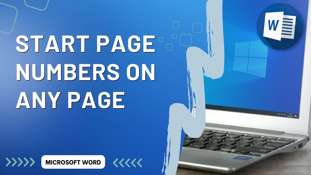 How to Set Page Numbers Starting from a Specific Page in Microsoft Word