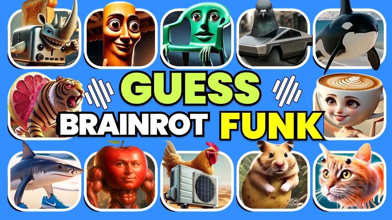 Guess ITALIAN BRAINROT ANIMALS FUNK Edition | Orcalero Orcala Funk, Tung Tung Sahur Funk