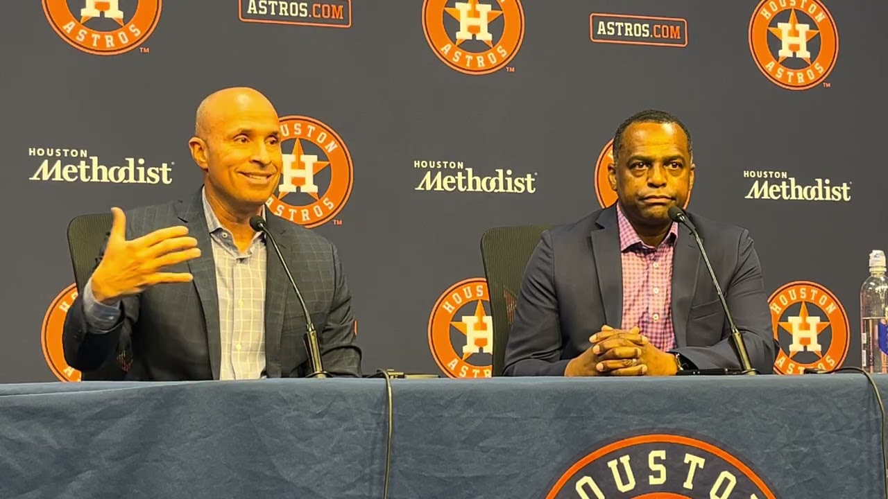 Astros end of season availability with Mgr Joe Espada & GM Dana Brown 