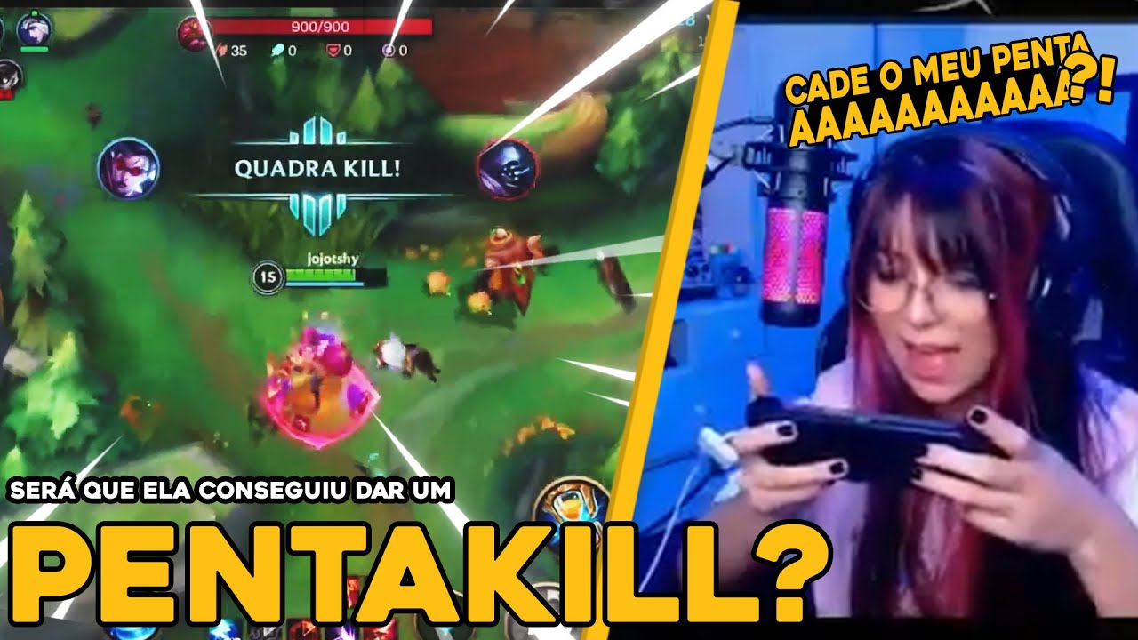 A JOJOTSHY FAZ UM QUADRAKILL INCRÍVEL E VAI ATRÁS DO PENTA - WILD RIFT CLIPS