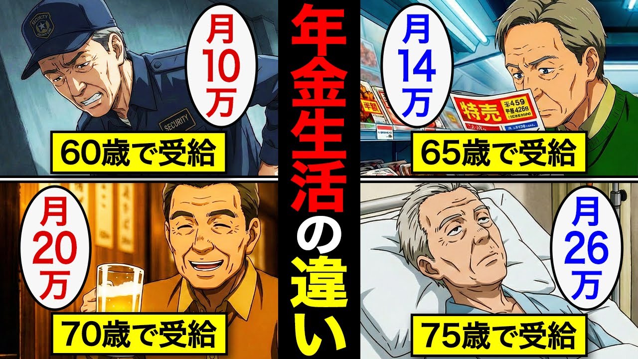 【漫画】9割が65歳で受給…年金受給の年齢による老後の変化とは