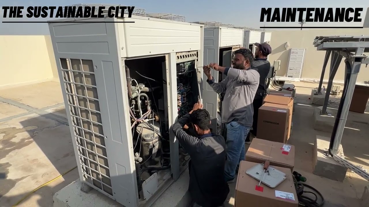 |HOW TO CHANGE COMPRESSOR LG MULTI V4 VRF AC|
