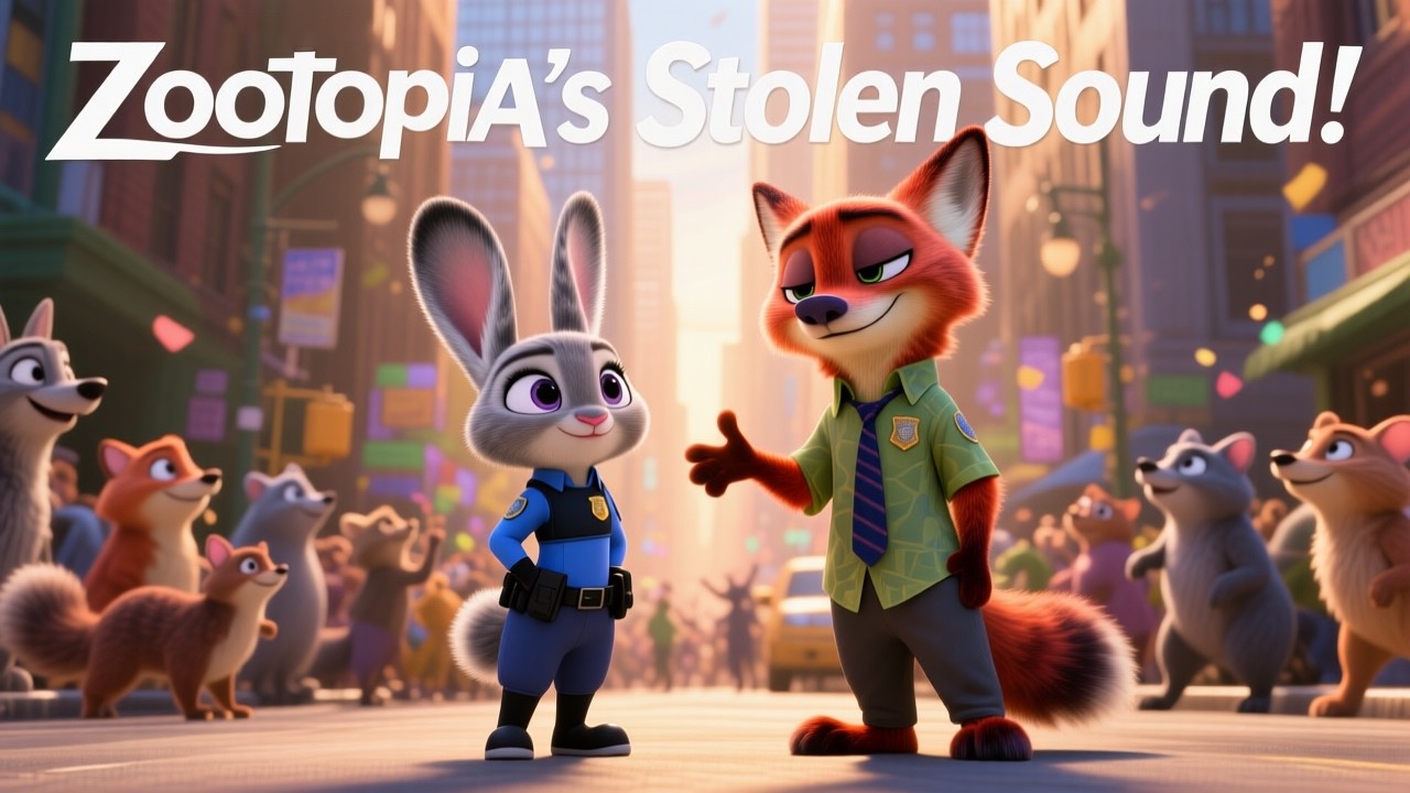 Zootopia's Stolen Sound 🔇 | 3D Animated Bedtime Story for Kids