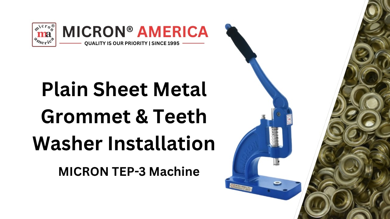 MICRON® TEP-3 Machine for Teeth Washer and Plain Sheet Metal Grommet Installation