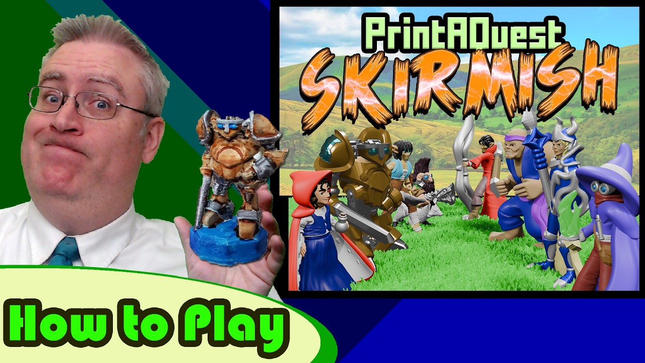 PrintAQuest: SKIRMISH - Как играть - Настольная игра-сражение с использованием 3D-печати