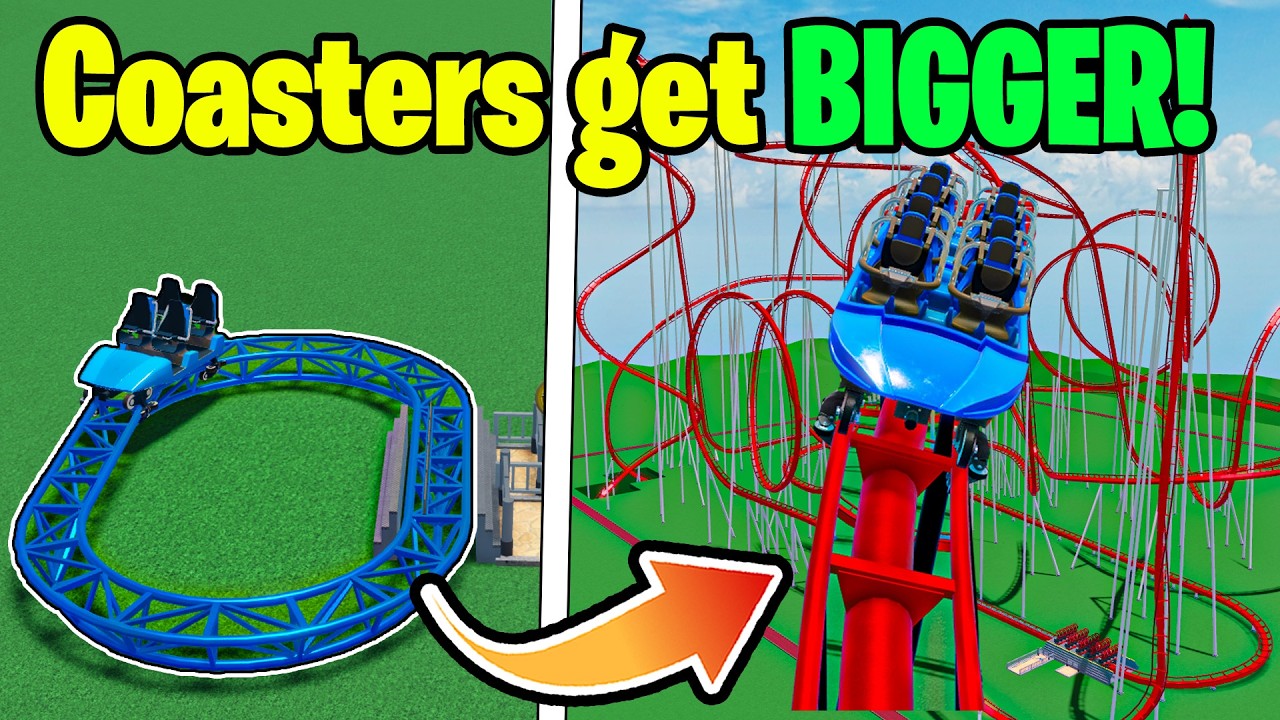 Theme Park Tycoon 2, но каждая построенная мной американская горка становится ВЕЛИЧЕСТВЕННЕЕ!