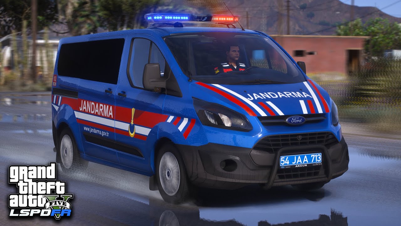 TRANSİT CUSTOM DEVRİYE !! - JANDARMA ASAYİŞ MODU - GTA 5 LSPDFR