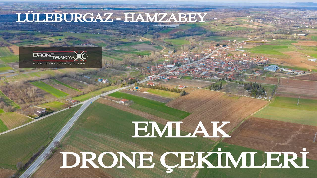 TRAKYA - L&Uuml;LEBURGAZ EMLAK DRONE &Ccedil;EKİMLERİ - HAMZABEY 18.250 M&sup2; ARSA