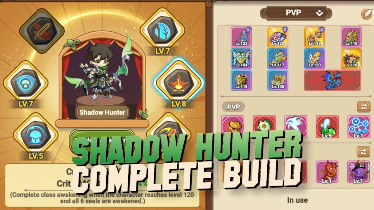 My SHADOW HUNTER BUILD & Account Tour in Legend of Mushroom