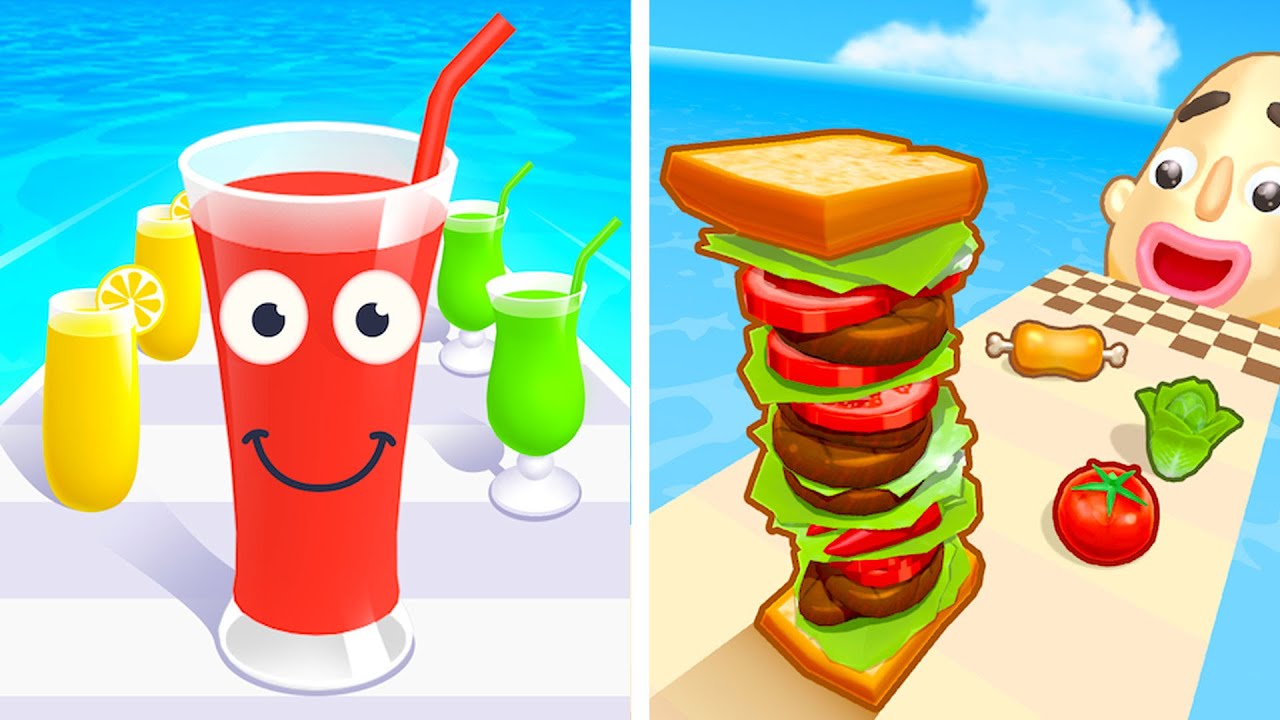 Juice Run vs Sandwich Runner😬🫨🫠Walkthrough Max Gameplay ER3885