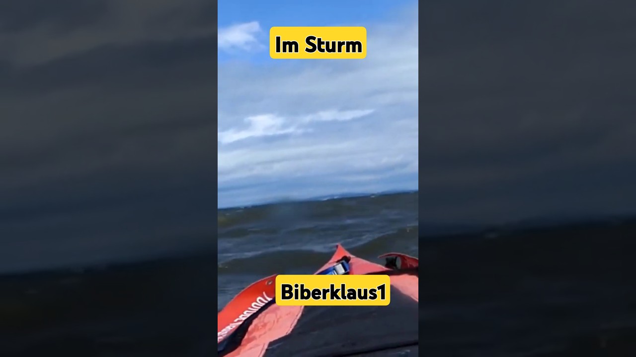 Kajak in schwerer See.1 #Gumotex#Seawave#sturm#Wellengang