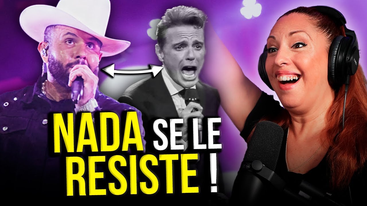 CARIN LEON nos DEJA CON LA BOCA ABIERTA cantando TEMAZO de LUIS MIGUEL | Vocal coach REACTION