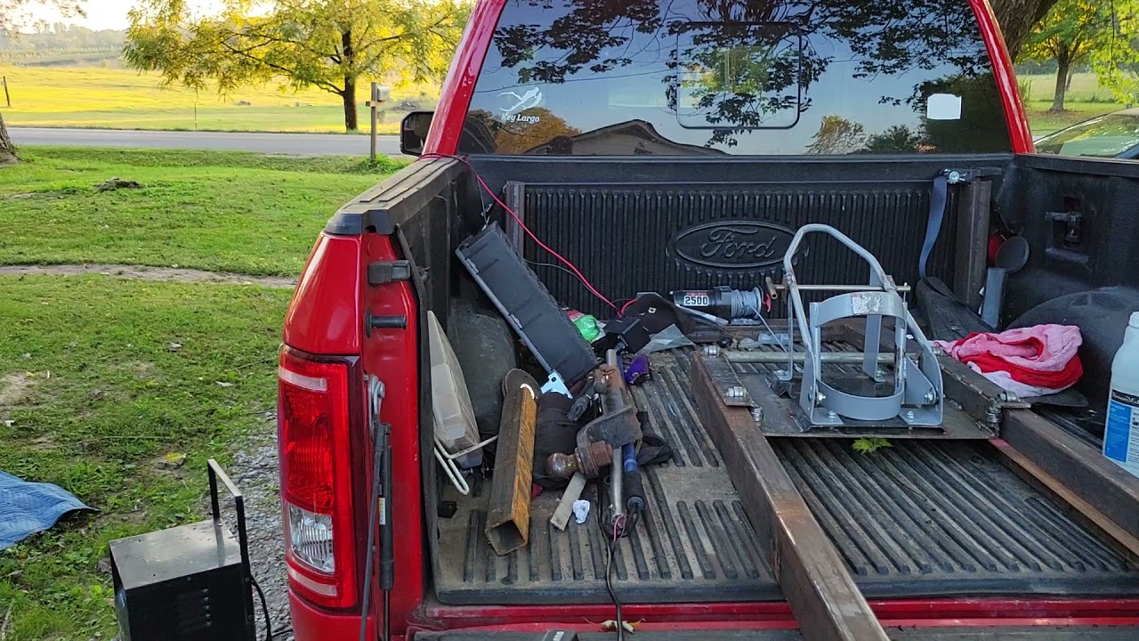 Motorcycle winch lift part 1