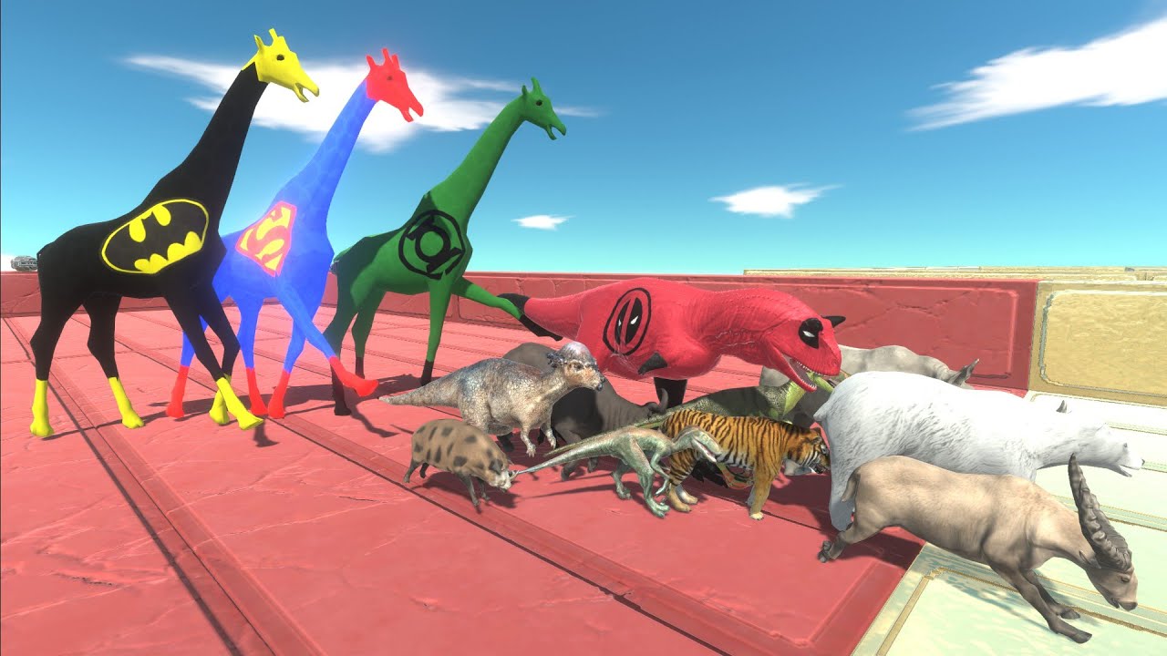 Escape from JUSTICE LEAGUE GIRAFFES - Animal Revolt Battle Simulator