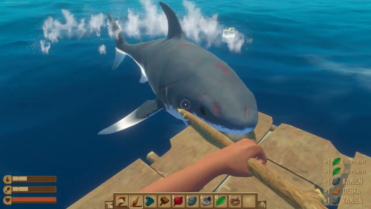 Raft, problemy z rekinem #2