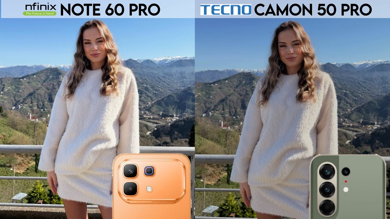 Infinix note 60 Pro vs tecno camon 50 Pro camera test comparison 