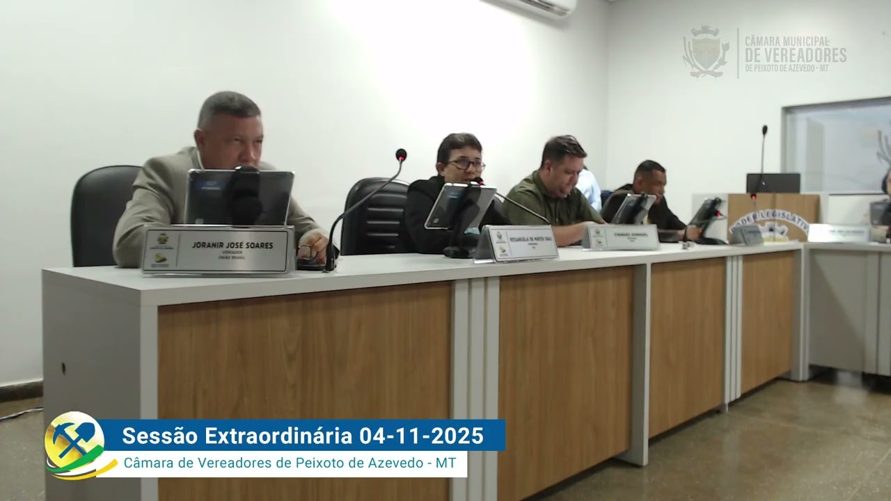 Sessão Extraordinária de 04 de novembro de 2025