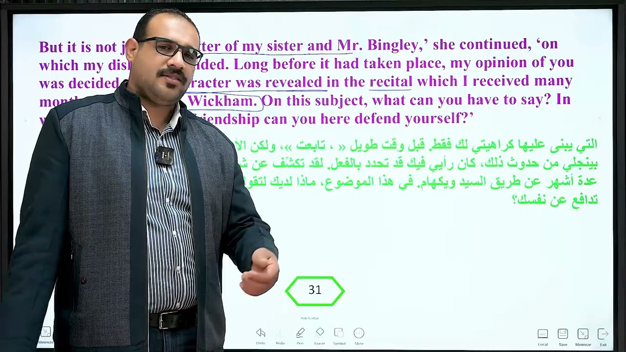 السادس : الادب : رواية الكبرياء والهوى  : القسم الخامس 5