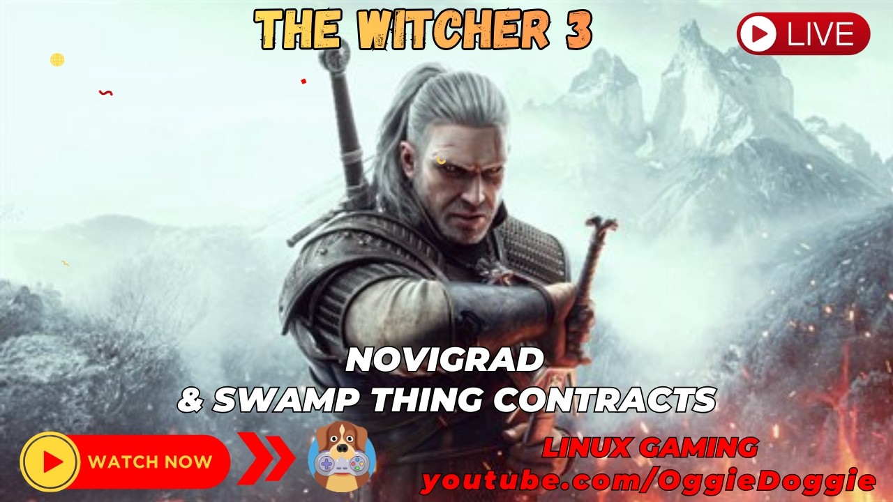 Witcher 3 - Novigrad - Swamp Thing Contract (Linux Gaming) ( ͡° ͜ʖ ͡°)