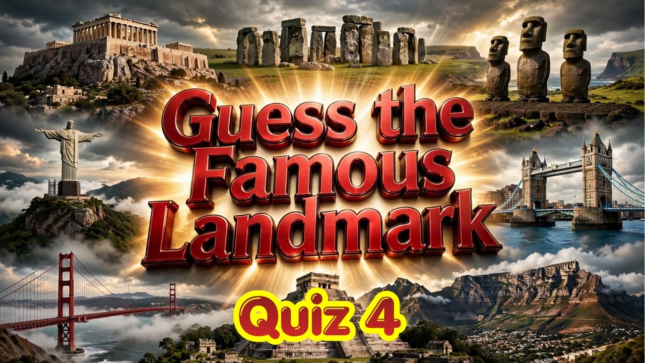 Guess the Famous Landmark | Ultimate World Landmarks Quiz 4 #familyfun #trivia #quiz