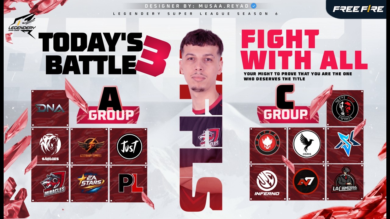 🔴 [LIVE] LEGENDARY SUPER LEAGUE S6 | DAY 3 : A VS C 🏆