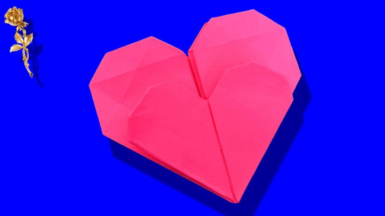 Origami : ❤️  Double cœur 💖