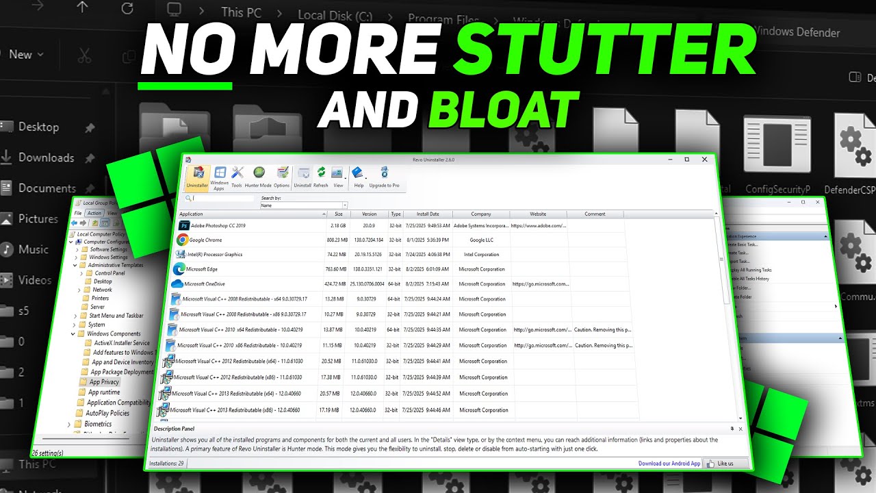 Strip Down Windows 11 for Gaming - Remove Bloat & Fix Stutter
