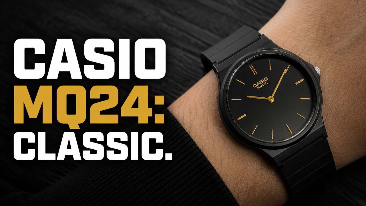 Casio MQ24-1E Black Resin Watch