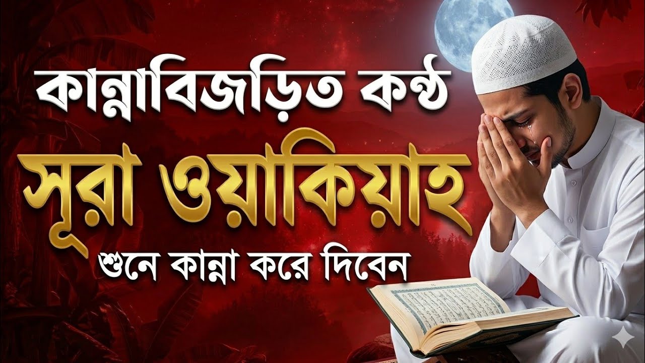 সূরা ওয়াকিয়াহ। কান্নাবিজড়িত কন্ঠে সূরা ওয়াকিয়াহ। ধনি হওয়ার কোরআন তিলাওয়াত