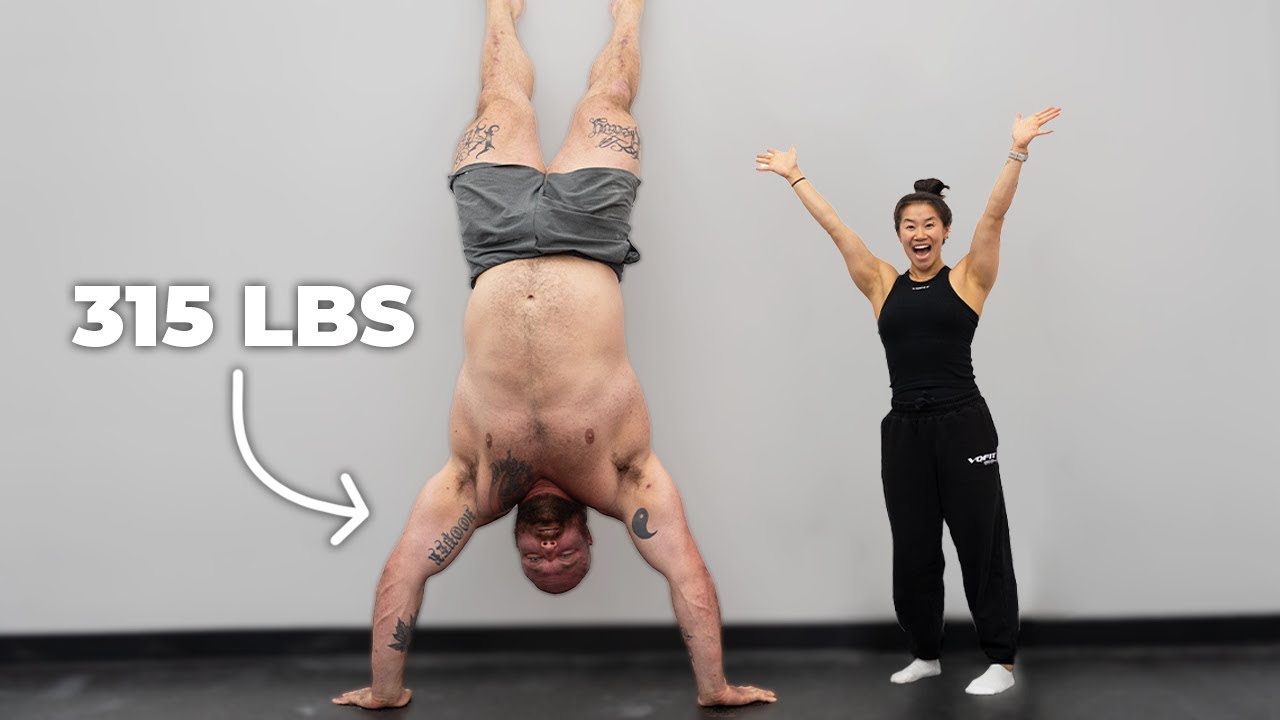 Can I Teach the 315 LBS World's Strongest Man to Handstand?