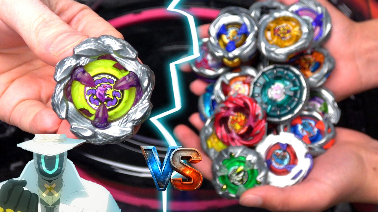Кластер Орочи против всех волчков UX Beyblade X: Битва на Стадионе Бесконечности