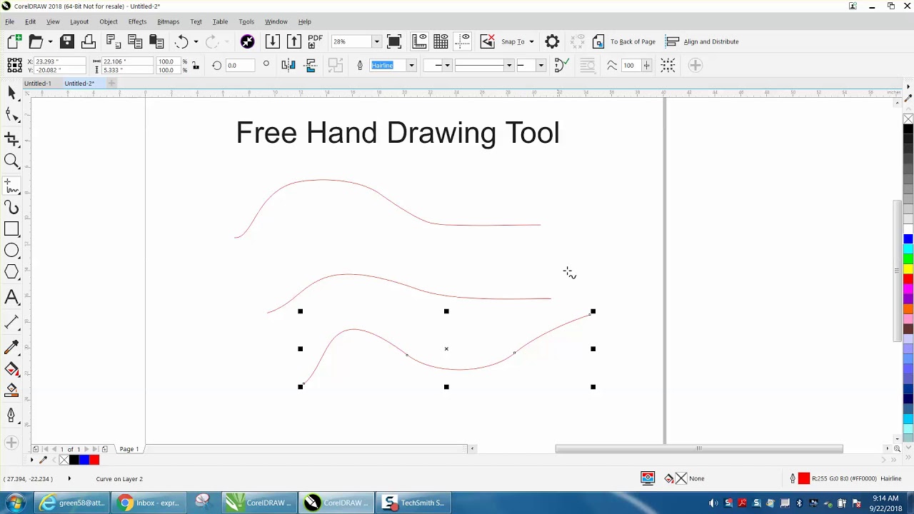 Corel Draw Tips & Tricks Free Hand Drawing Tool more info