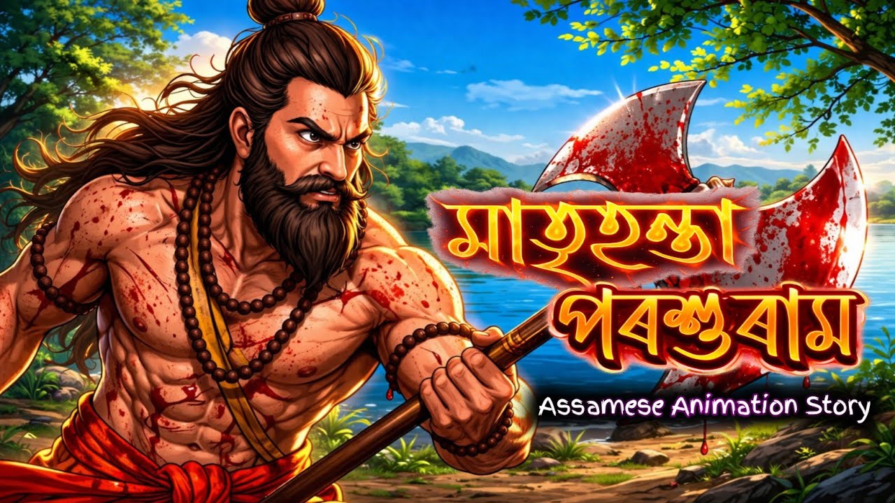 পৰশুৰাম - এক পৌৰাণিক সত্য কাহিনী | Assamese Story | Assamese Animation Story | Hadhu Kotha 