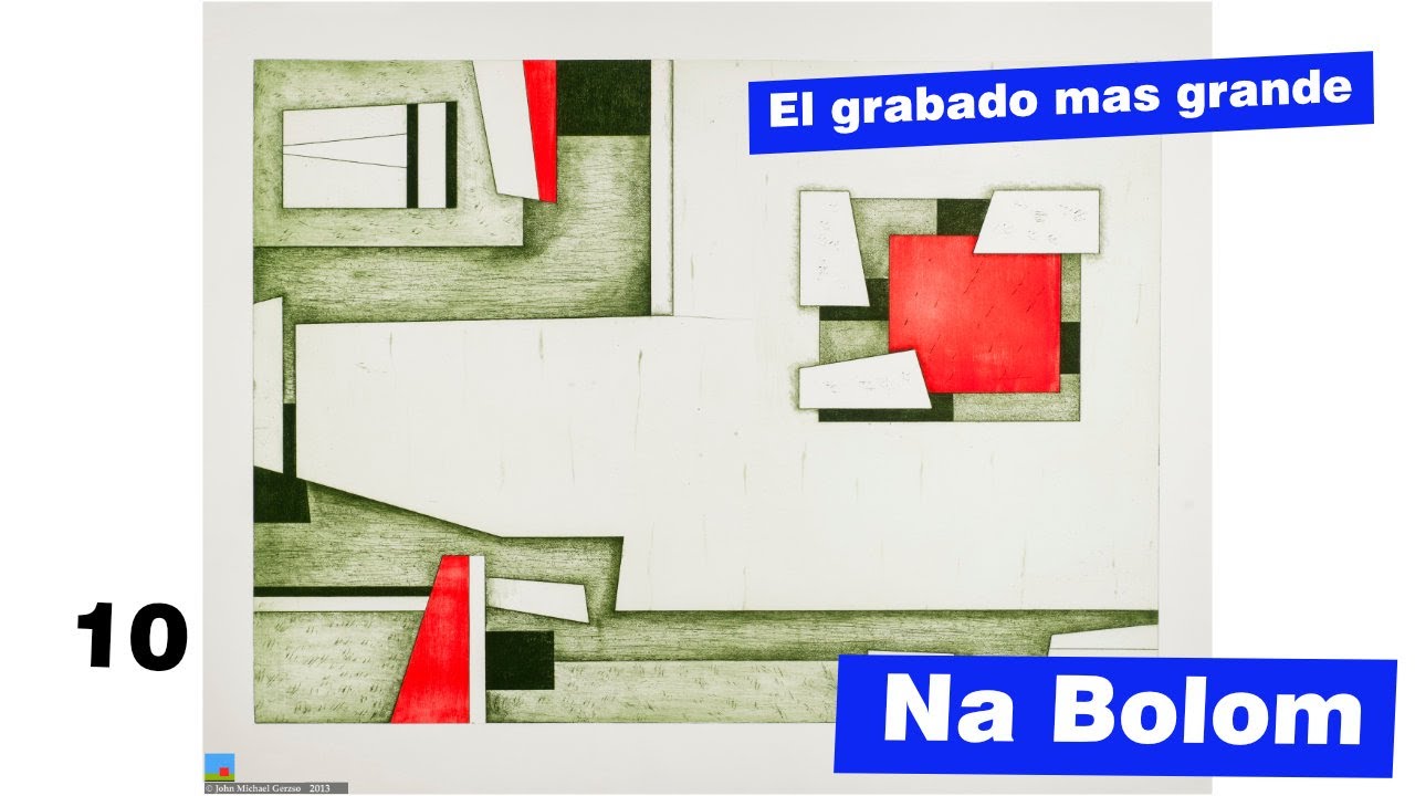 Gunther Gerzso el grabado mas grande producido Na Bolom
