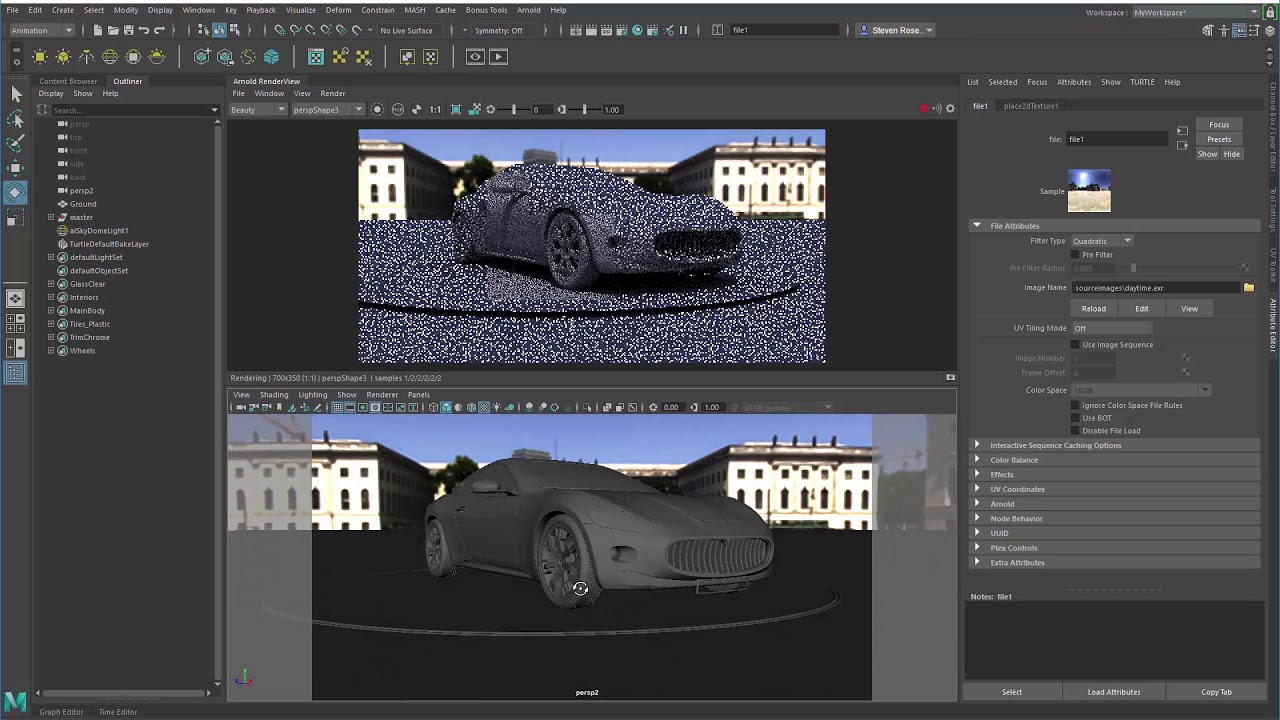Maya + Arnold Part 1 - Lighting Basics