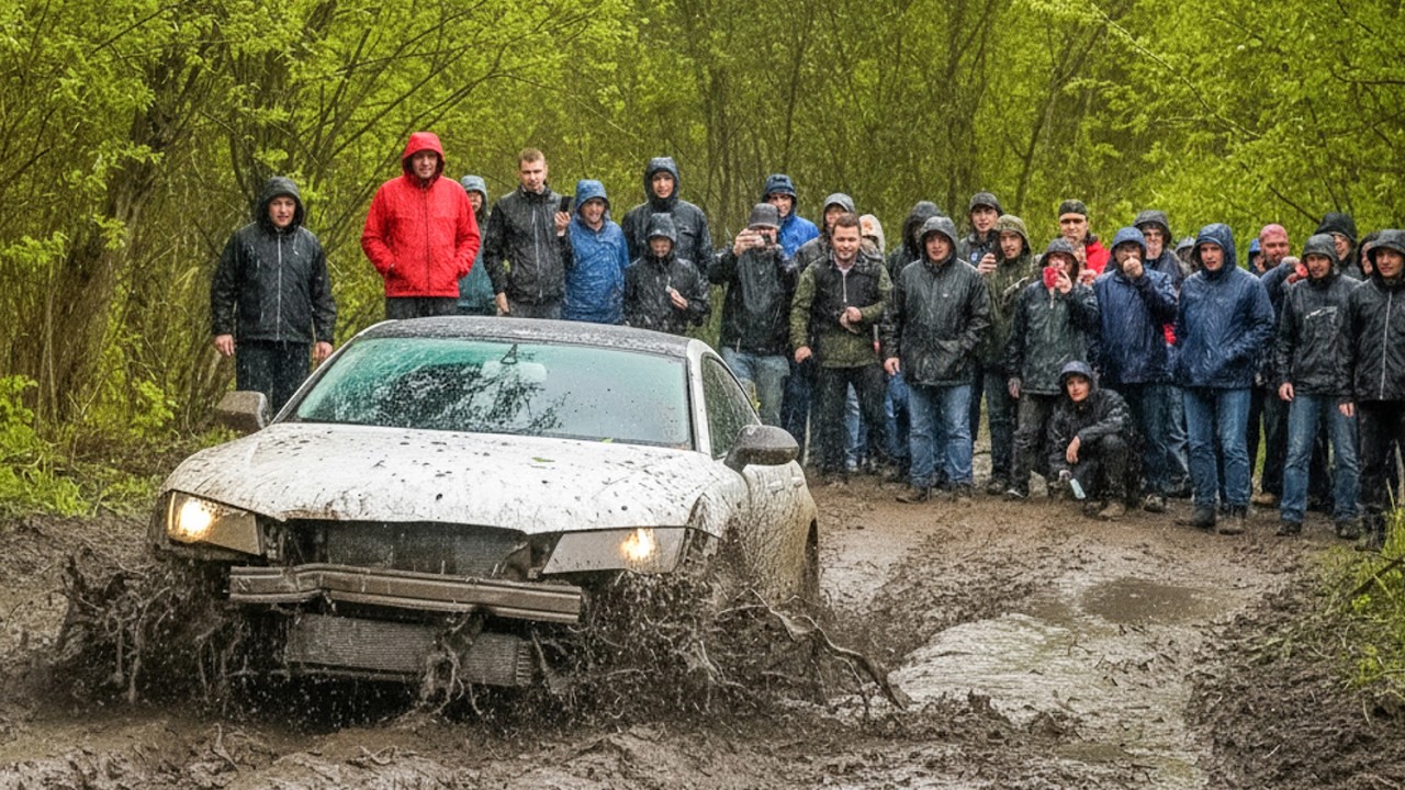AUDI  ПРОШЛА ЧЕРЕЗ УЖАСЫ БЕЗДОРОЖЬЯ / БИТВА против ВНЕДОРОЖНИКОВ