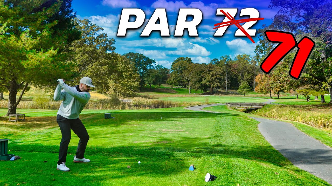This Golf Course CHANGES PAR in the Summer?! [Saxon Woods GC]