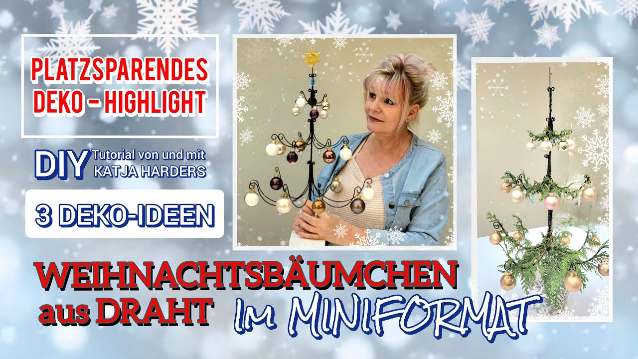 MINI WEIHNACHTSBAUM - 3 SCHÖNE IDEEN / DIY