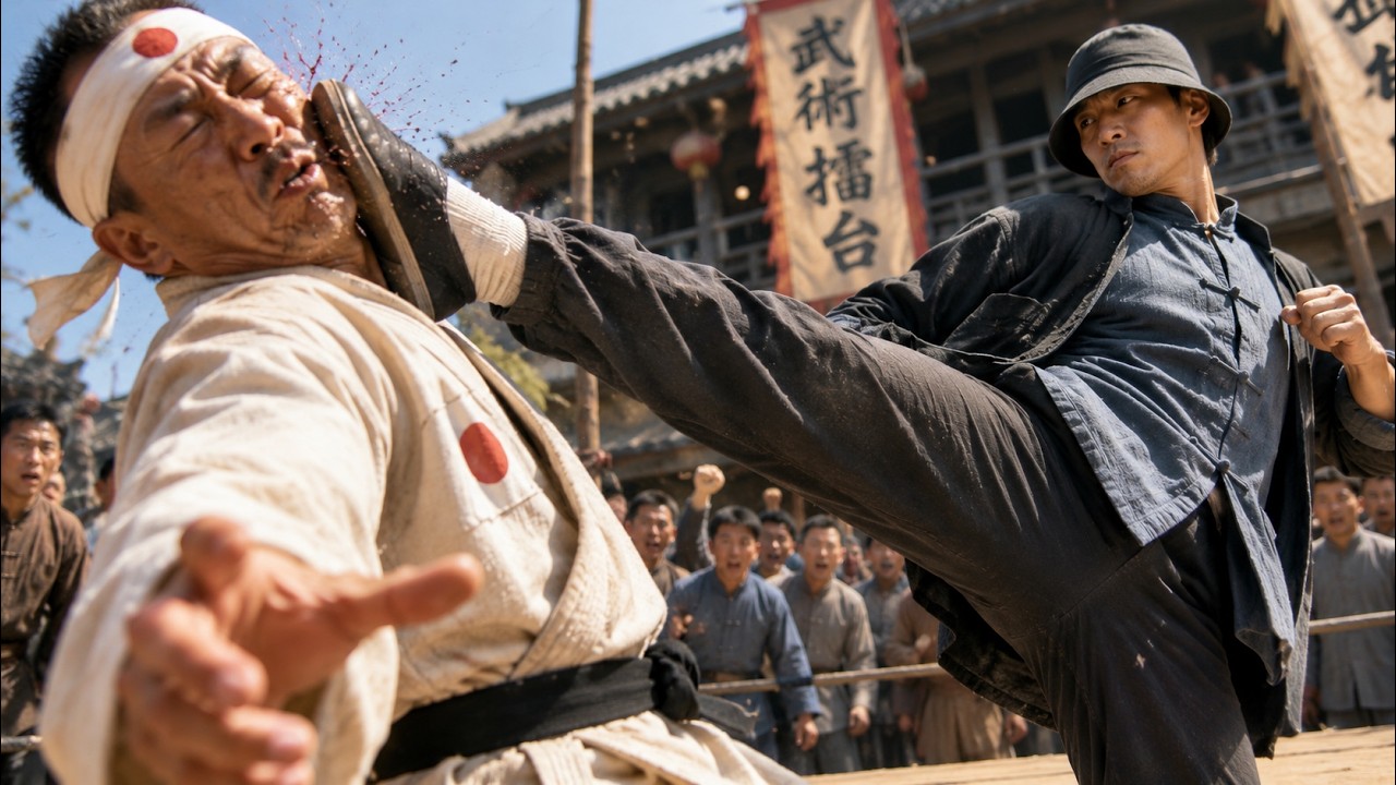 Film akcji | 👊Japoński mistrz kpi z Kung Fu, a potem zostaje upuszczony jednym ciosem! #KungFu #Hol