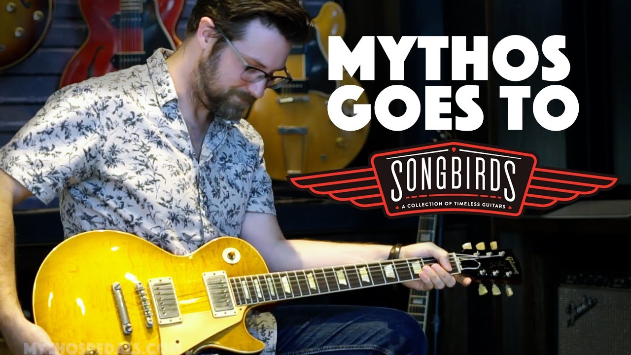 Mythos Pedals goes to Songbirds Guitar Museum
