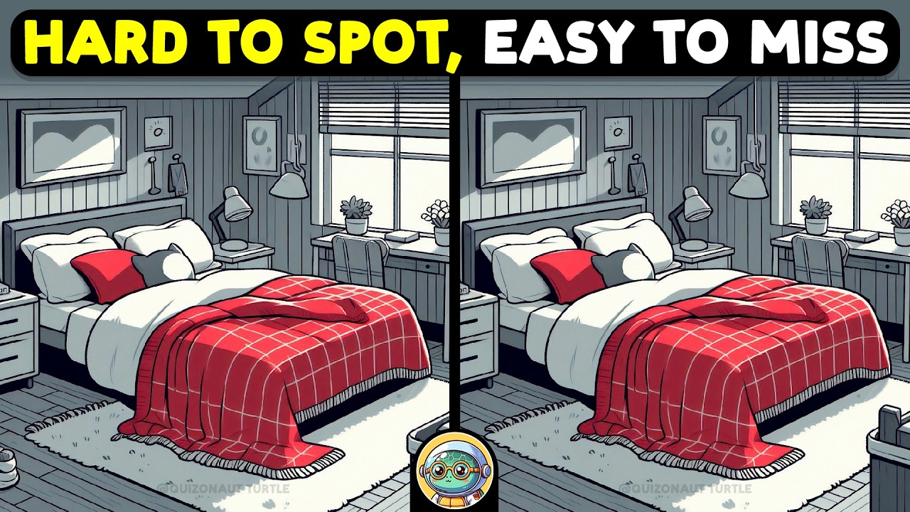 🐢🧩 Find 3 Differences | Brain Training Fun 🧩🐢 | Quizonaut Turtle